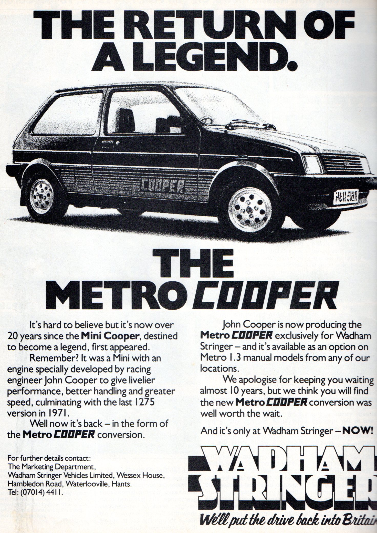 Un jour, une voiture : Austin Metro Cooper