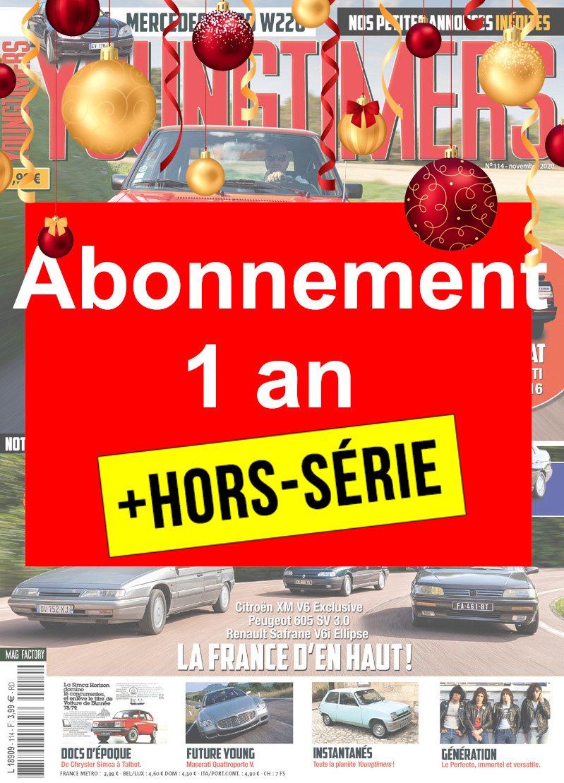 Abonnement 1 an Youngtimers + hors-série : OFFRE DE NOËL -26%