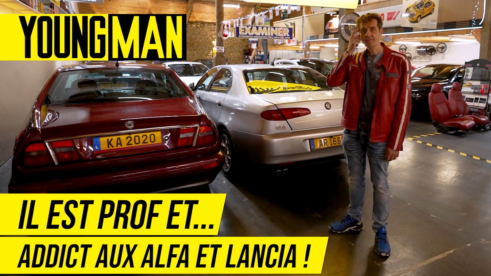 ALFA, LANCIA, FIAT… LE GARAGE DE RÊVE D’UN PROF !