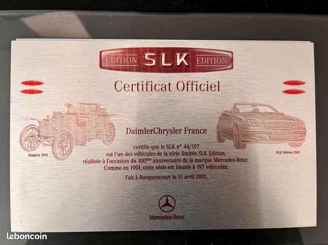 Mercedes SLK 200 Série limitée