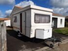 Caravane rigide pliante 4 places vintage