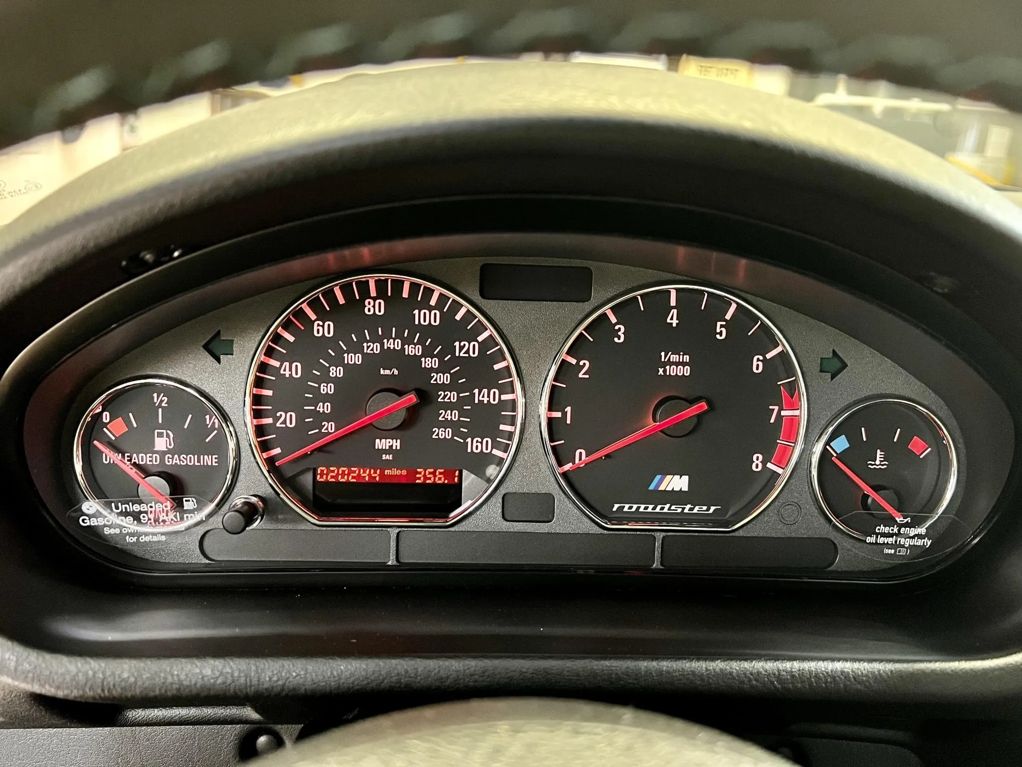 BMW M Roadster de 1998 avec 20 420 miles .. soit 32 600km !